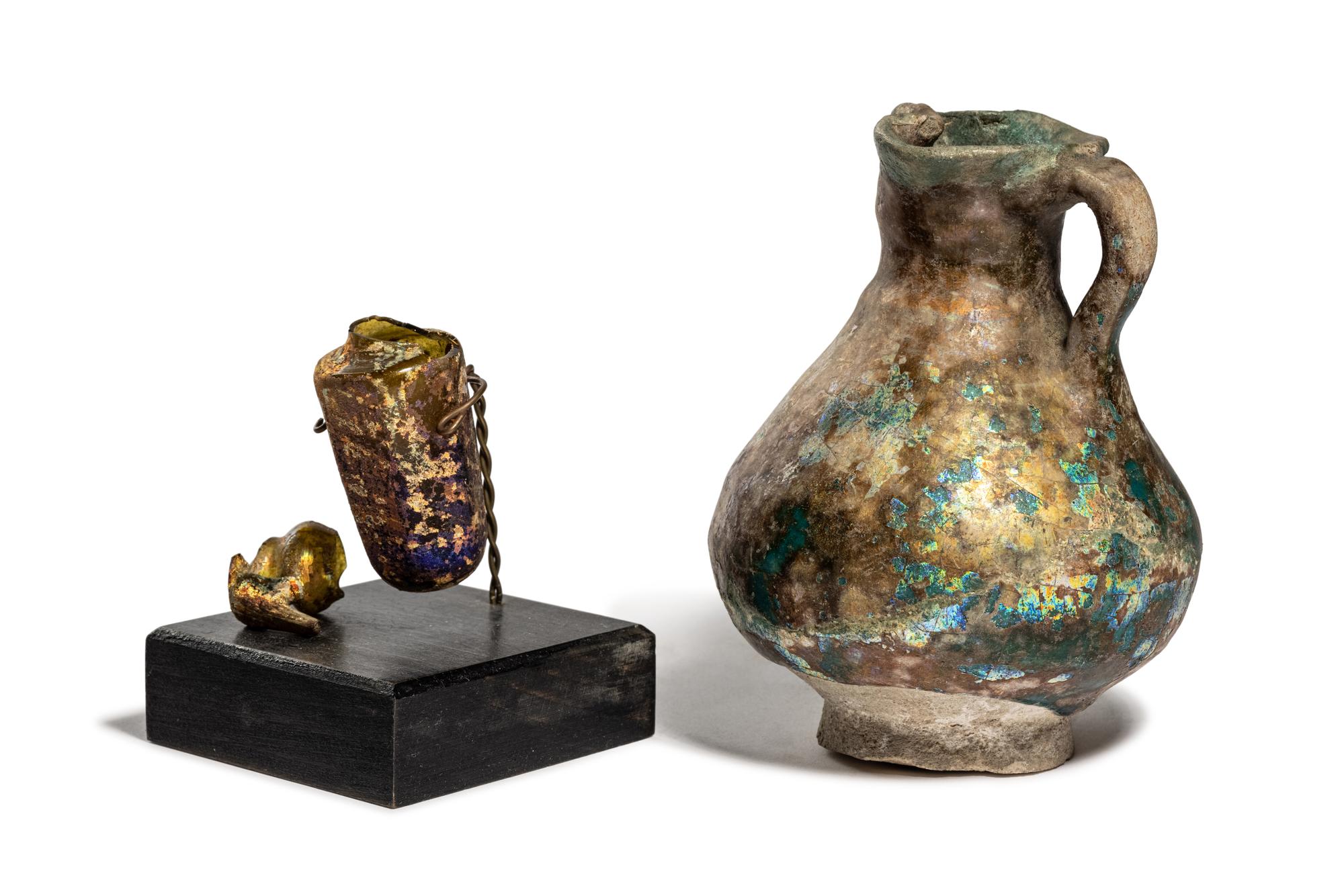 Two Islamic Glass Vessels
