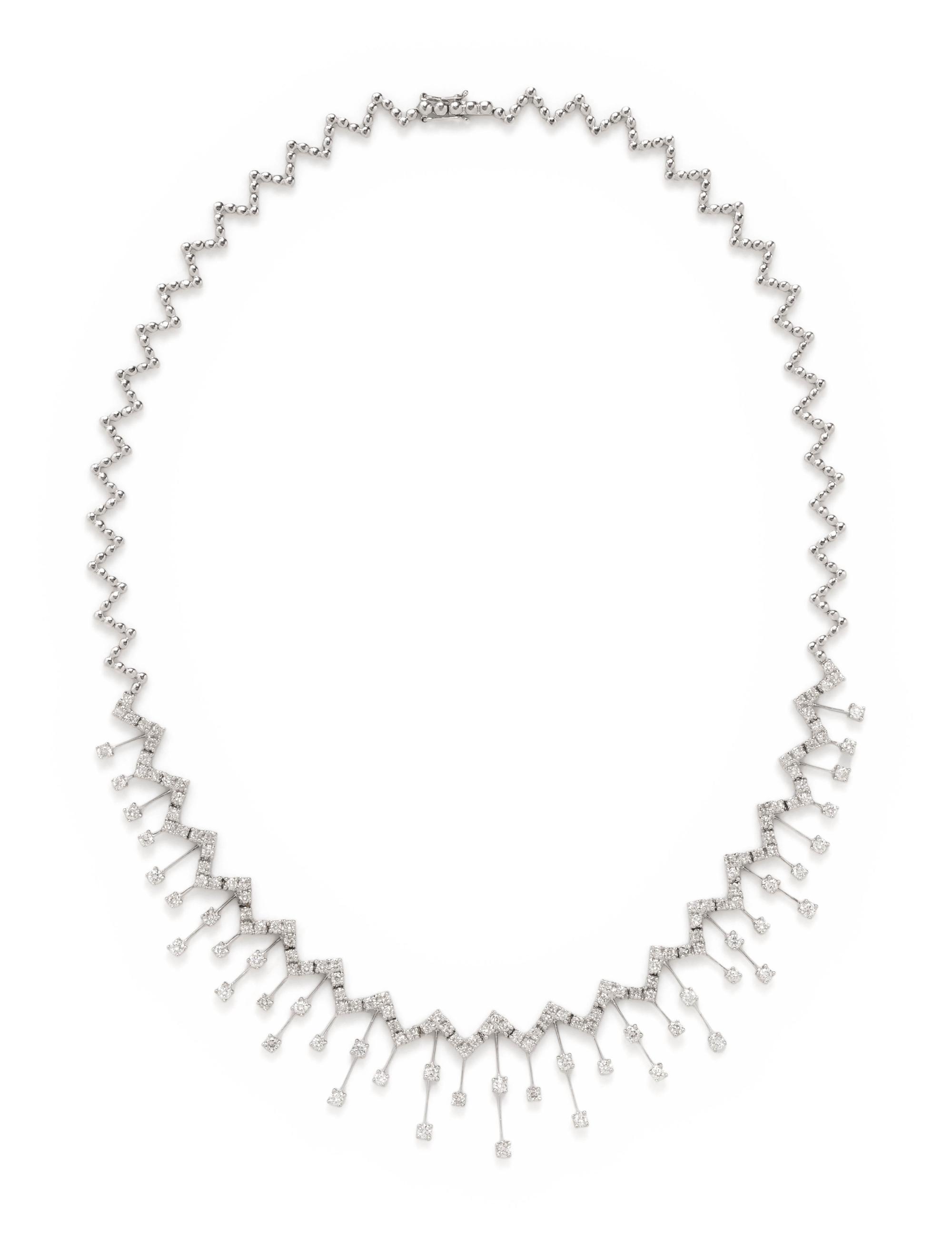 WHITE GOLD AND DIAMOND NECKLACE