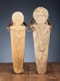Umatilla Beaded Hide Doll Cradles