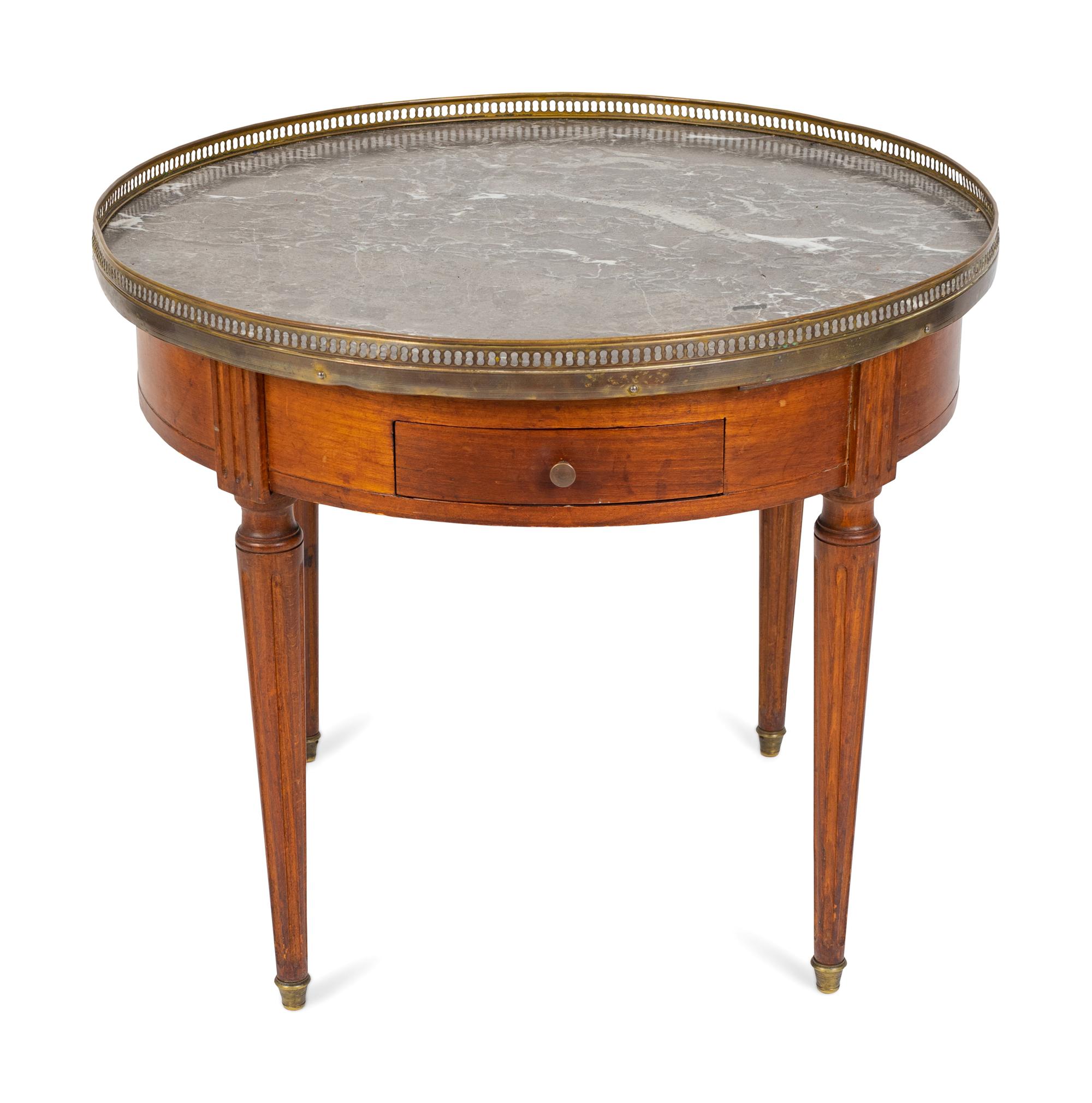 A Louis XV Style Marble-Top Low Table