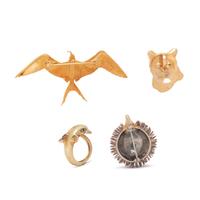 COLLECTION OF ANIMAL JEWELRY