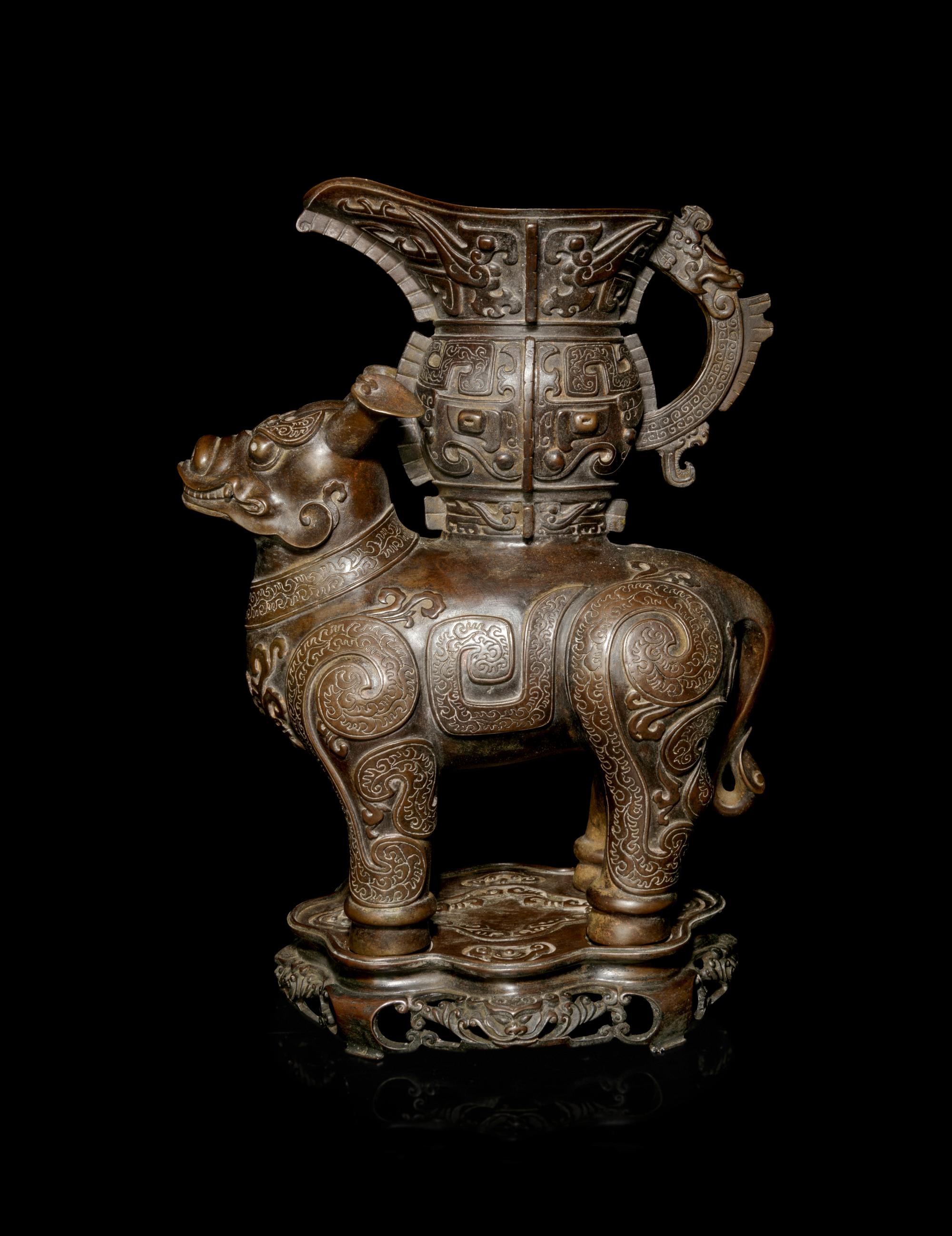 A Bronze Animal-Form Vessel