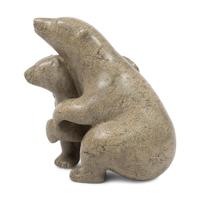 Soapstone Sculpture, Polar Bear Family