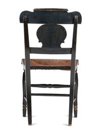A Classical Paint and Stencil Decorated Fancy Chair