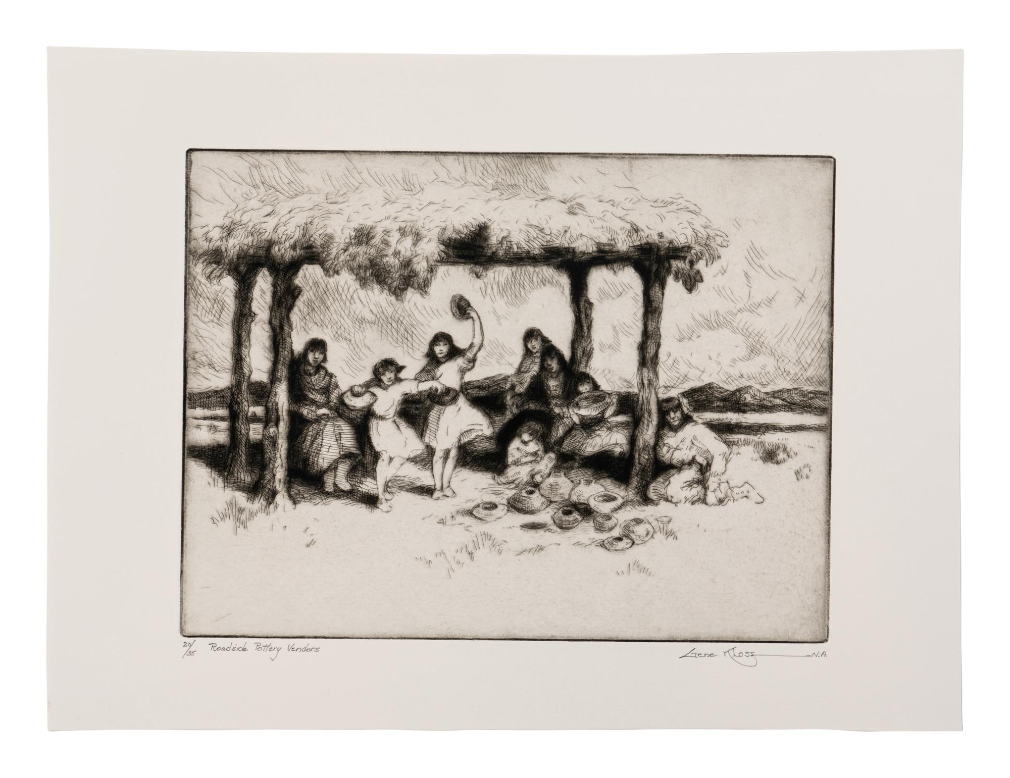 Roadside Pottery Vendors, edition 20/35