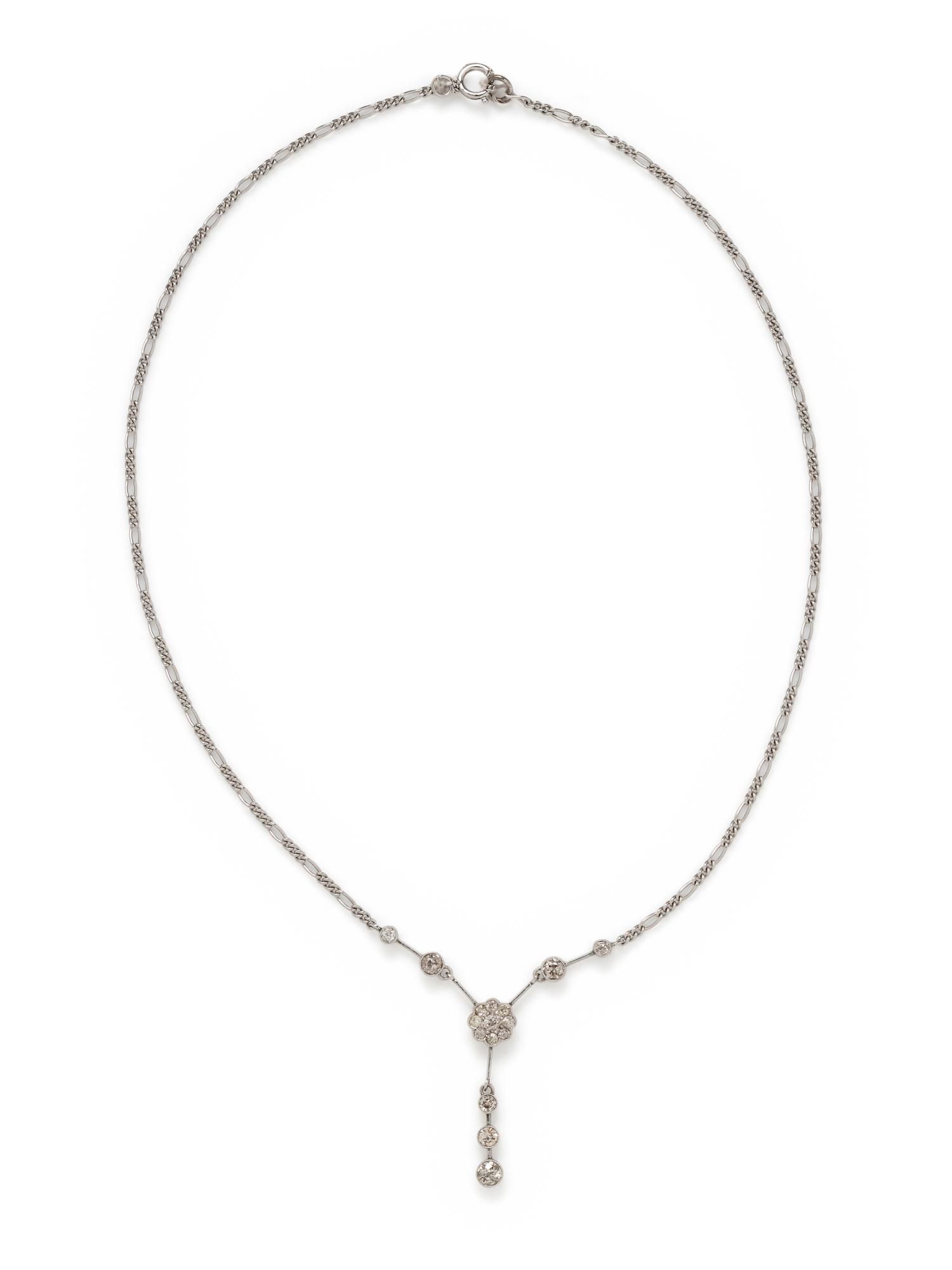 ANTIQUE, DIAMOND NECKLACE