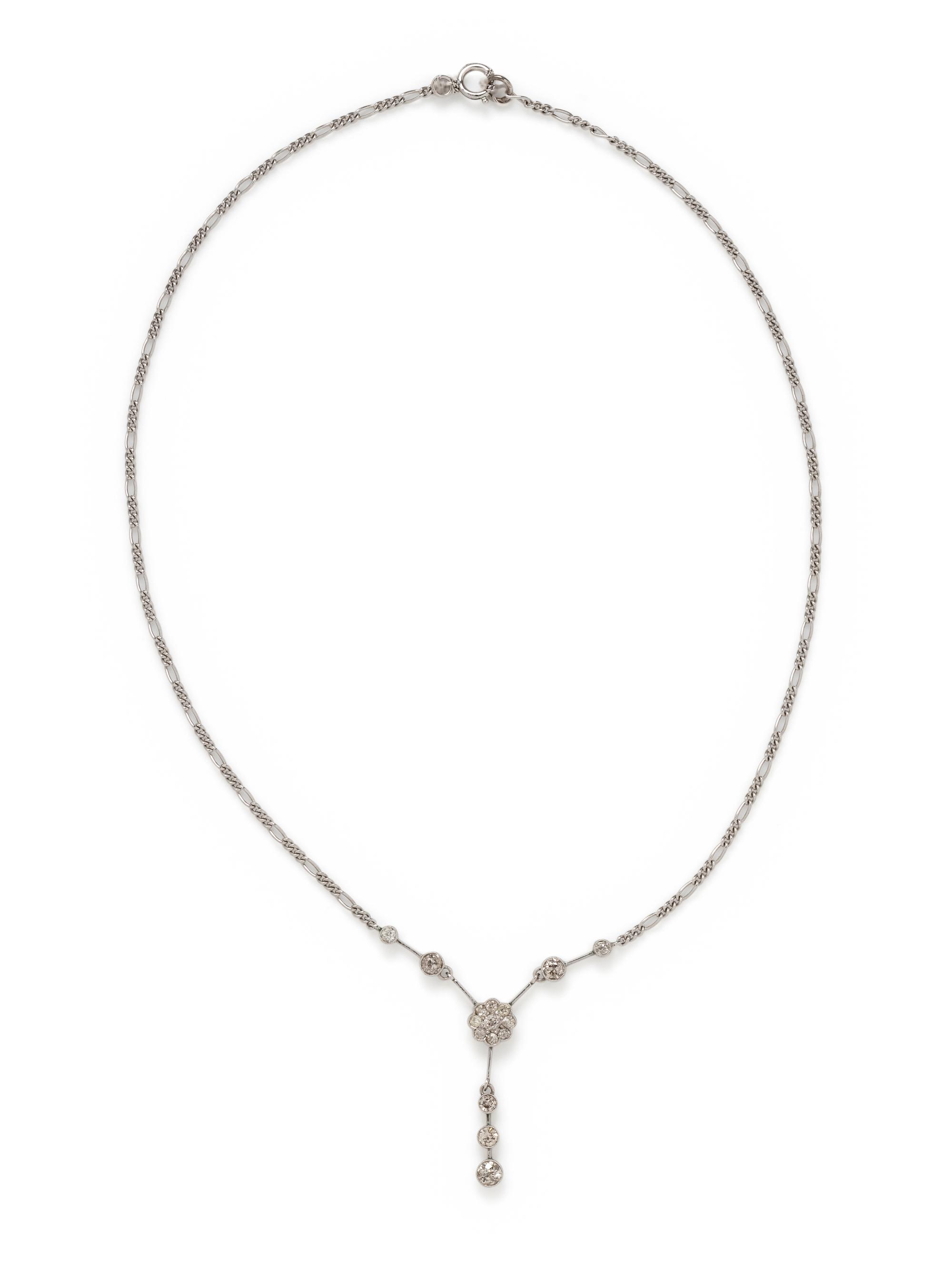 ANTIQUE, DIAMOND NECKLACE