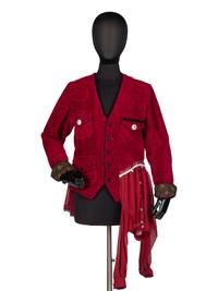 Undercover Red Terry Cloth "Monster" Jacket