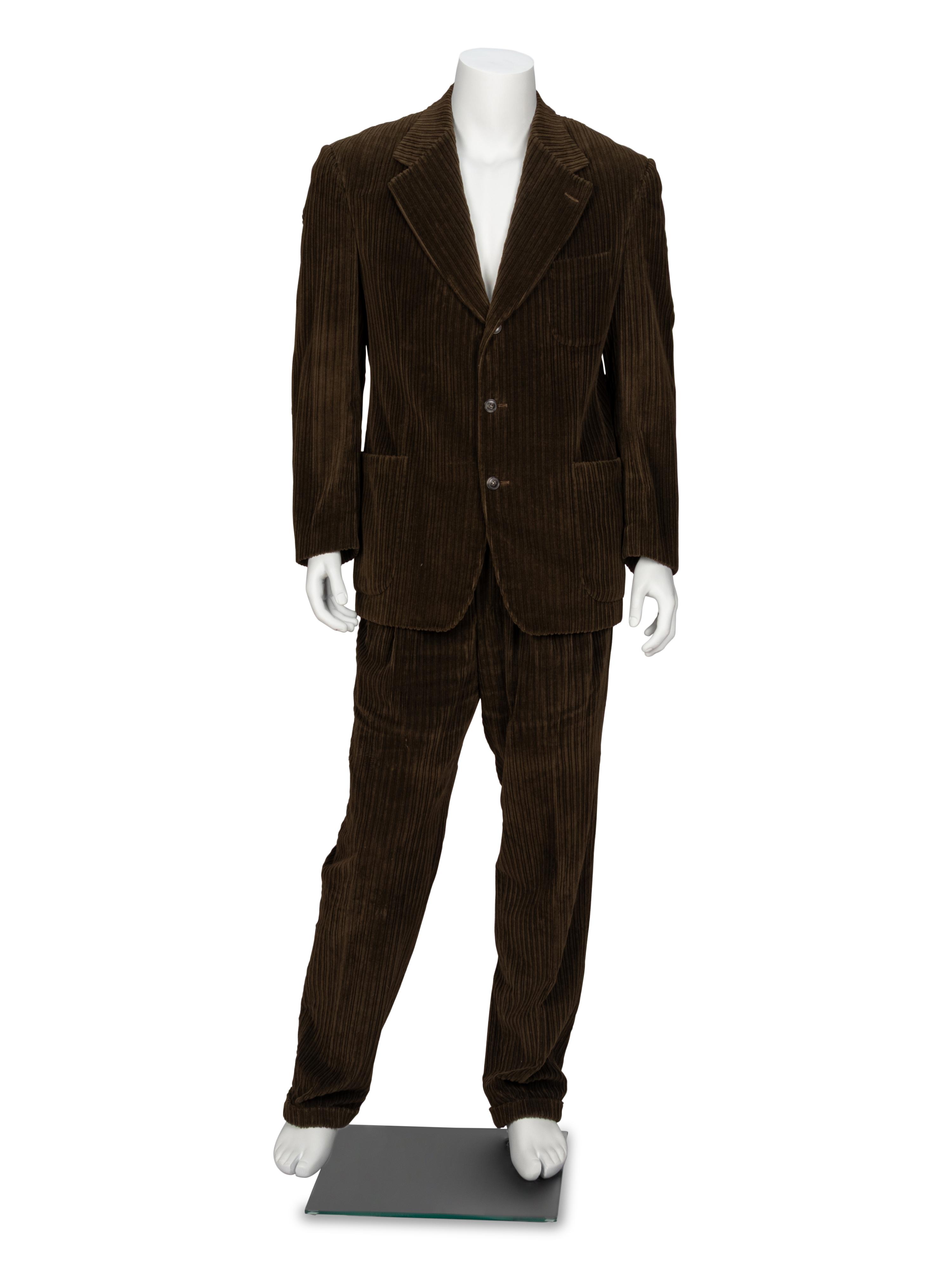 Valentino, Olive Corduroy Suit