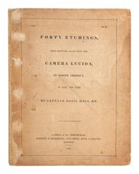 American Travel, Exploration & Expansion HALL, Basil. Forty Etchings, from Sketches Made with the Camera Lucida in North America . Edinburgh: Cadell & Co., 1829.