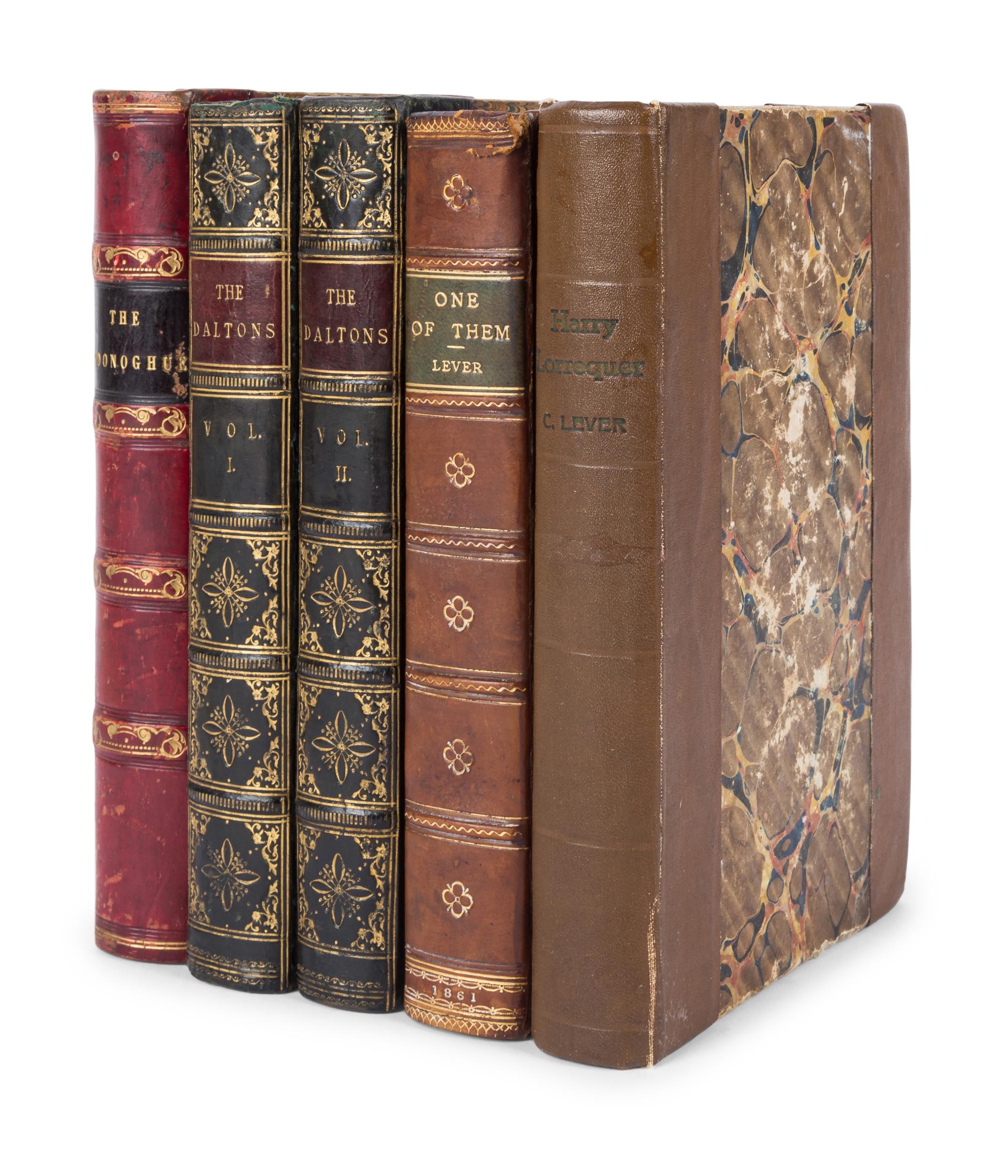 LEVER, Charles (1806-1872). A group of 8 works, comprising: