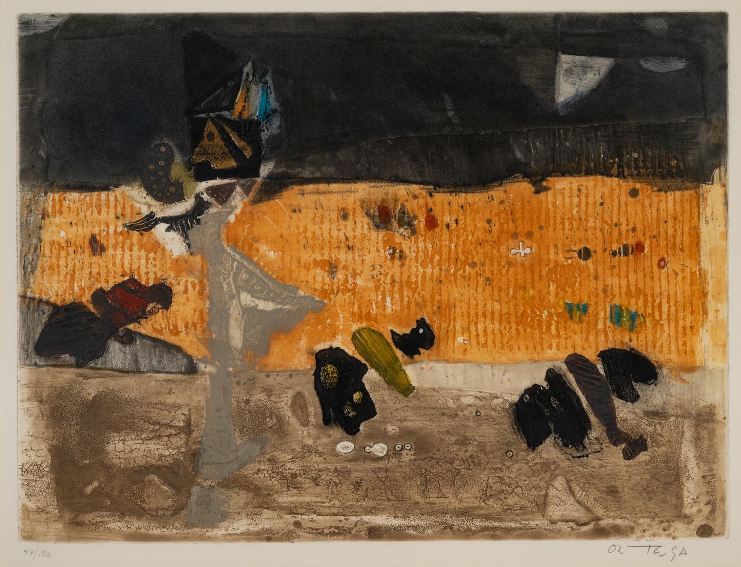 Lutte 11 and Moisson ( Pair of Works), 1965-1966