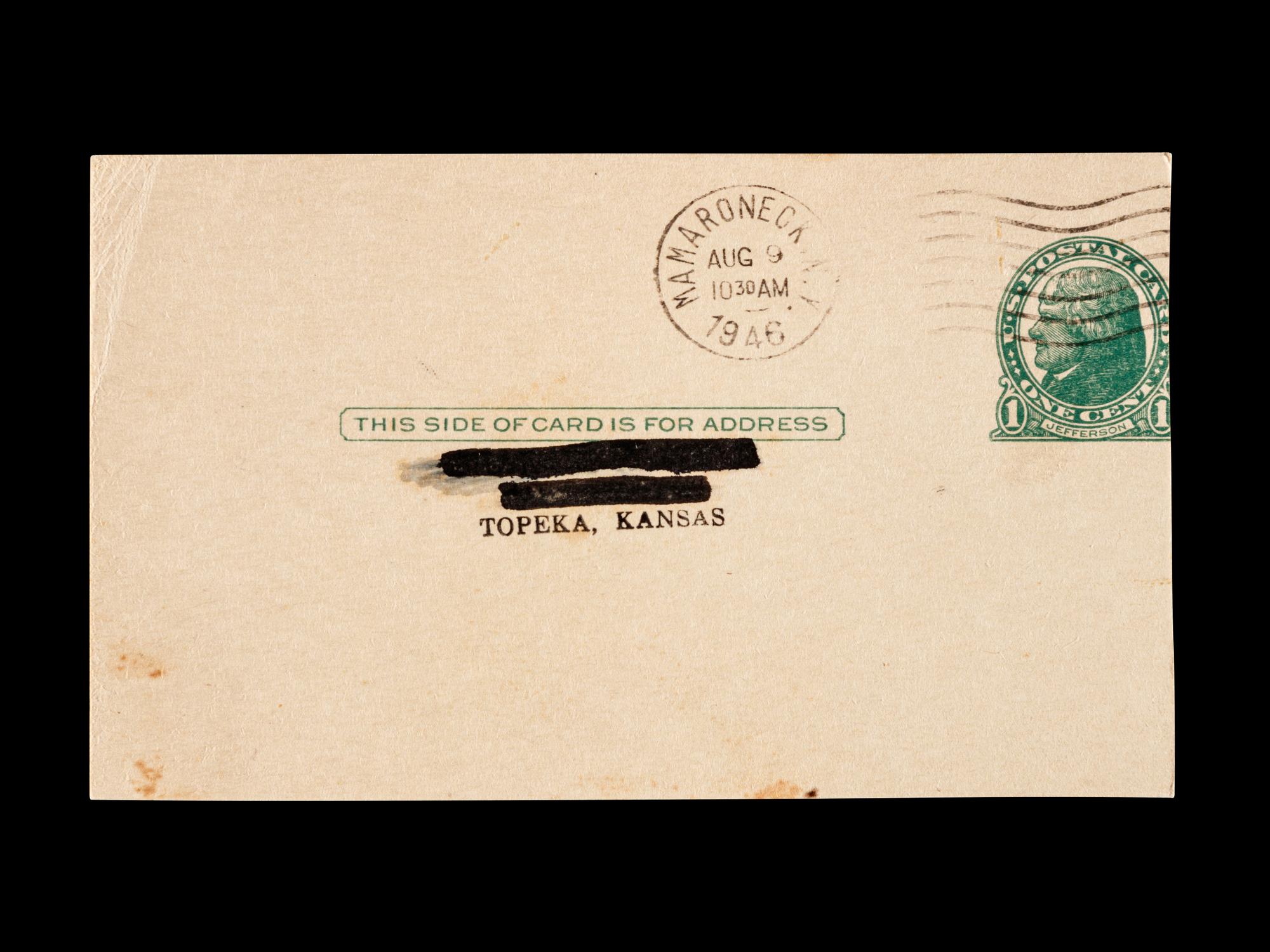 An Uncommon Signed Autograph Index Card by 1941 Masters Champion Craig Wood,
