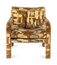 A Contemporary Upholstered Armchair