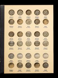 A Collection of 167 Mercury Head Dimes