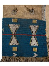 Cheyenne Beaded Buffalo Hide Saddle Bags