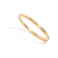 YELLOW GOLD BANGLE BRACELET