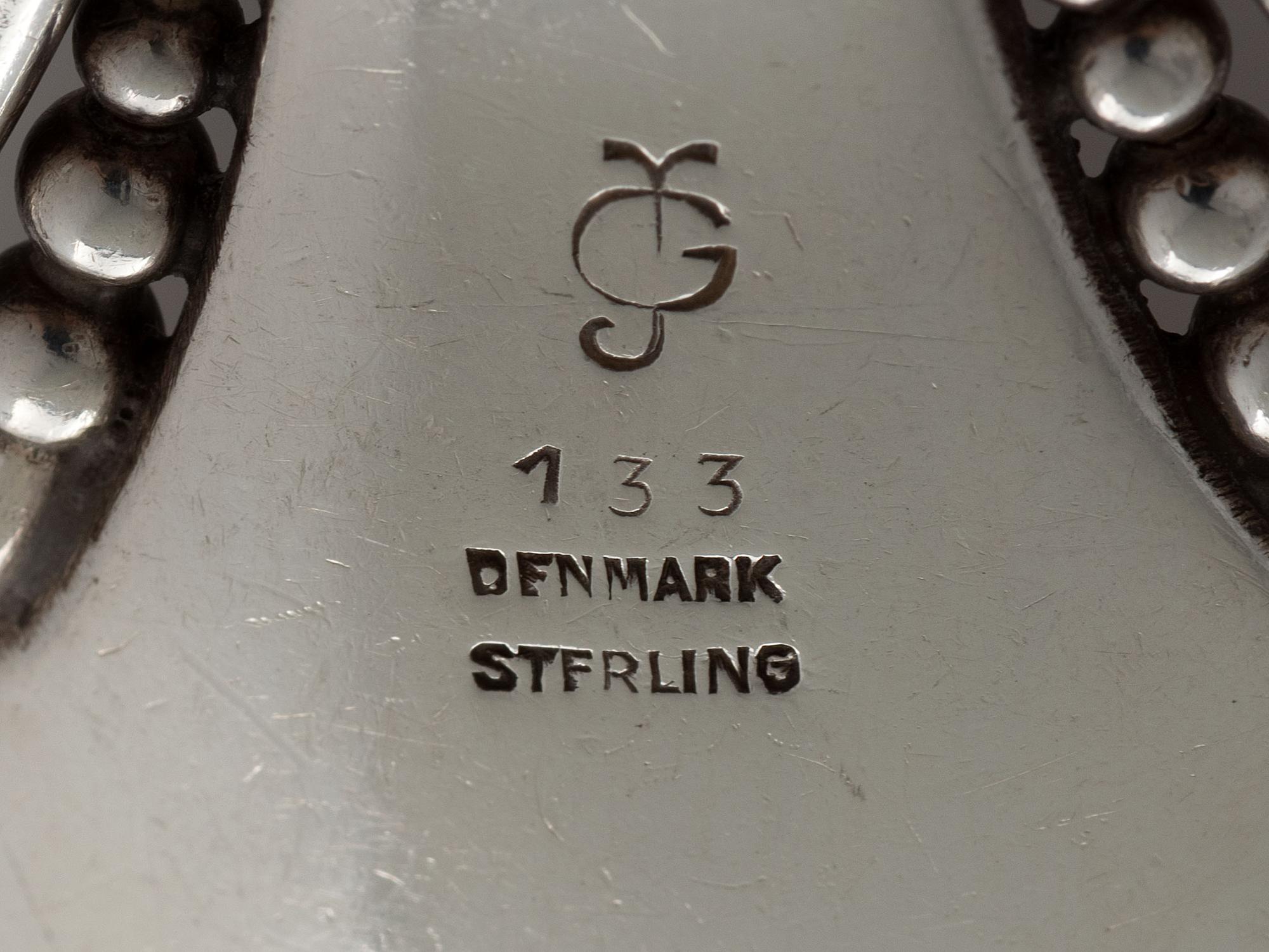 A Two-Piece Silver Salad Serving Set