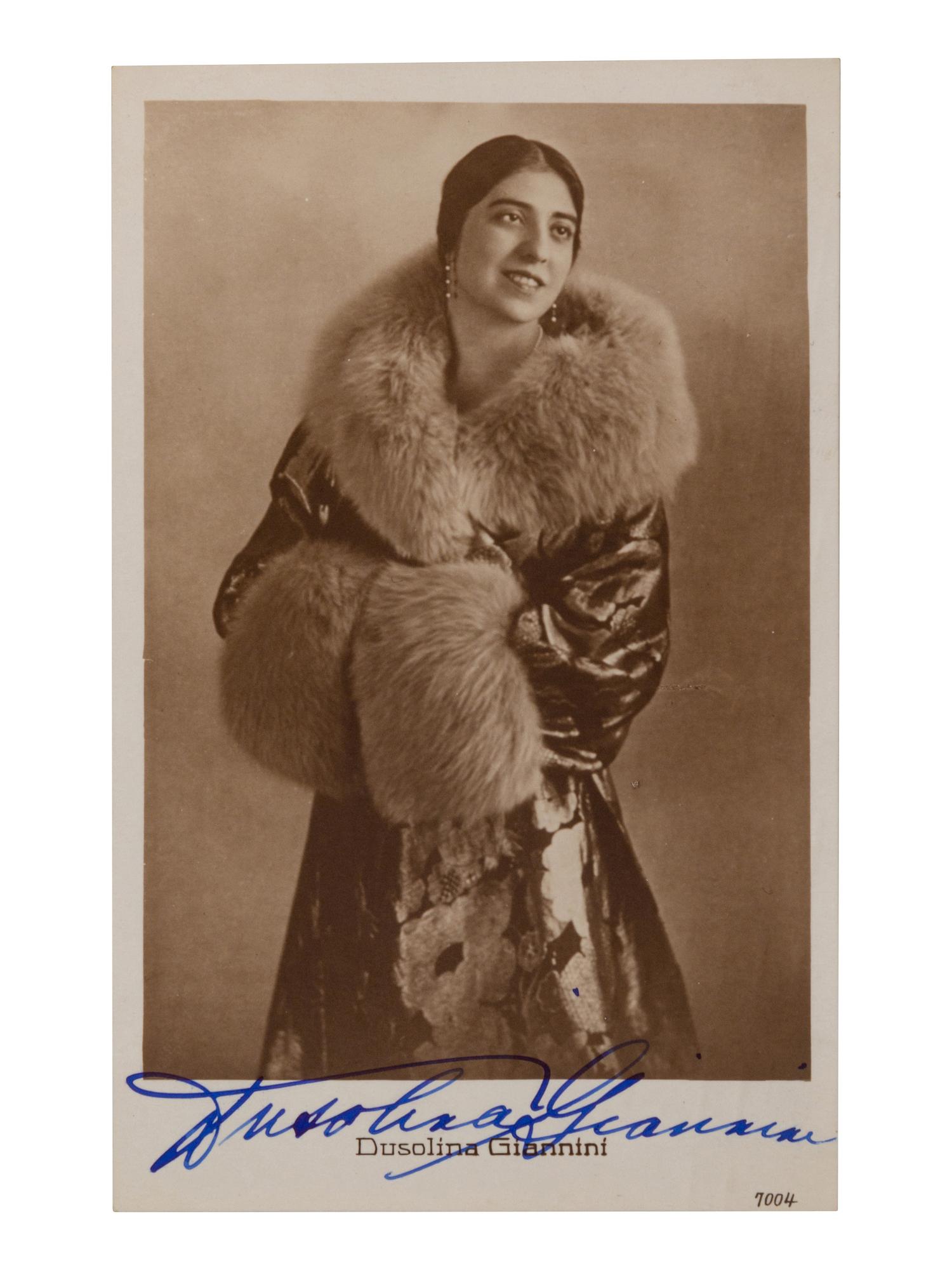 [20TH-CENTURY OPERA SINGERS]. A group of 6 photographs and photographic postcards of opera singers from the 1930s, most signed, comprising images of: