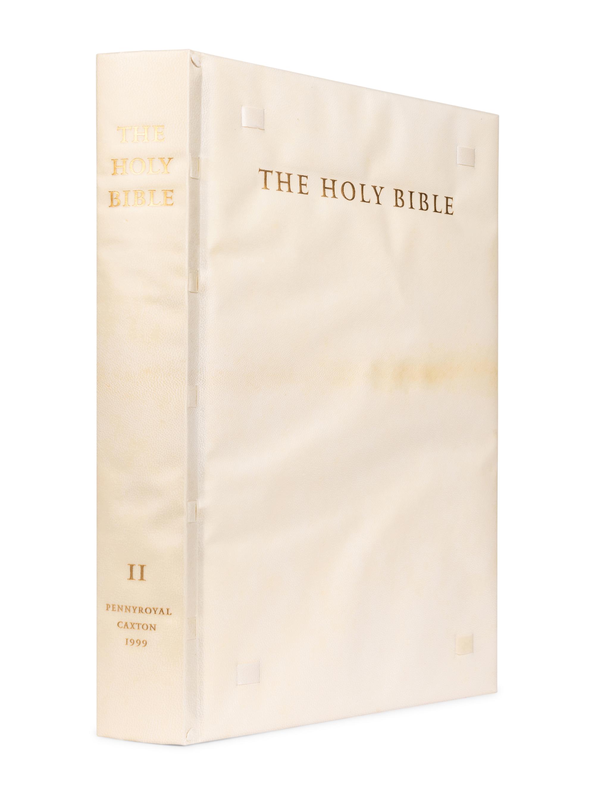 [MOSER, Barry, illustrator]. The Holy Bible. Containing All the Books of the Old and New Testaments . North Hatfield, MA and New York City: Pennyroyal Caxton Press, 1999.