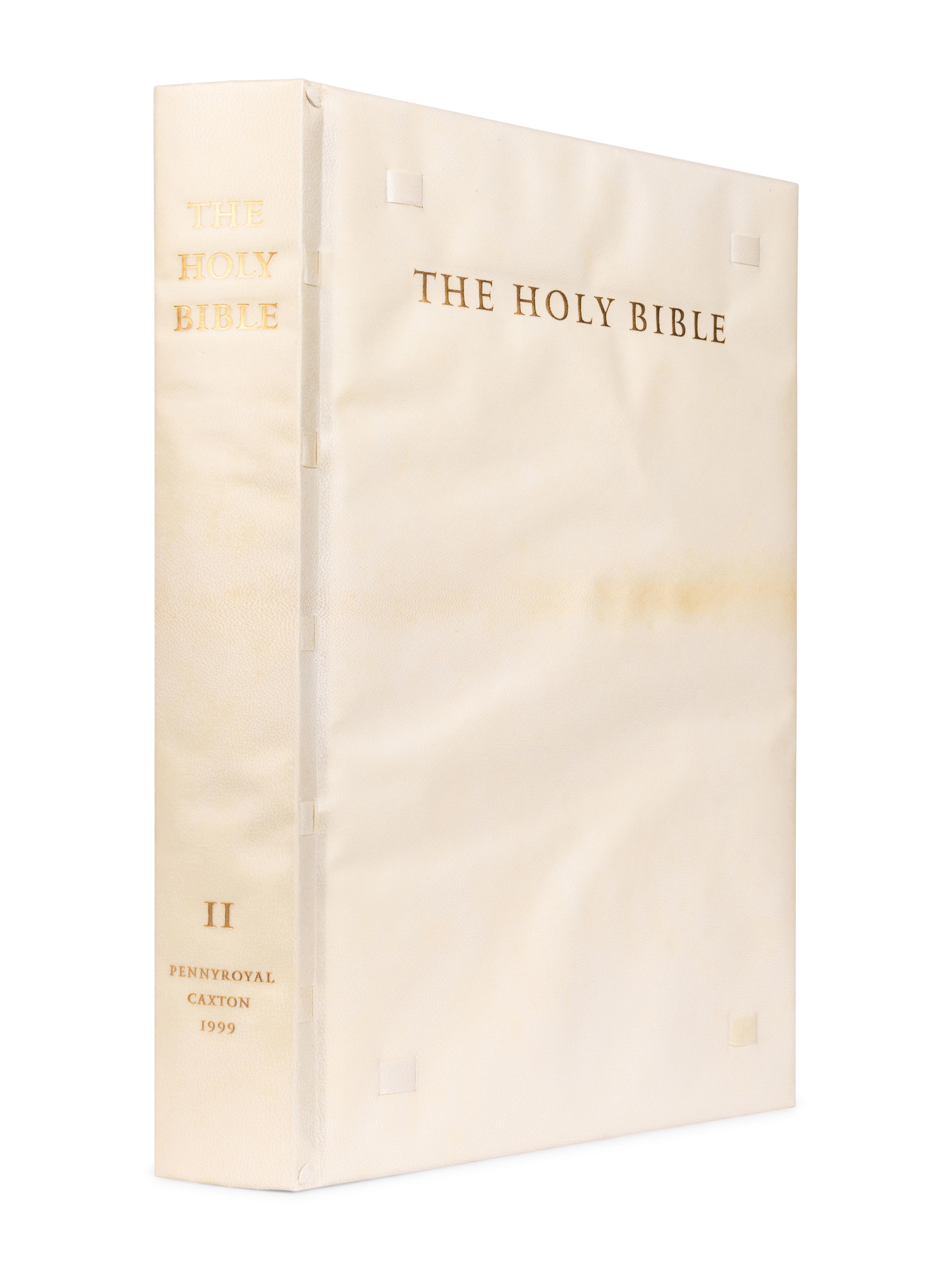 [MOSER, Barry, illustrator]. The Holy Bible. Containing All the Books of the Old and New Testaments . North Hatfield, MA and New York City: Pennyroyal Caxton Press, 1999.