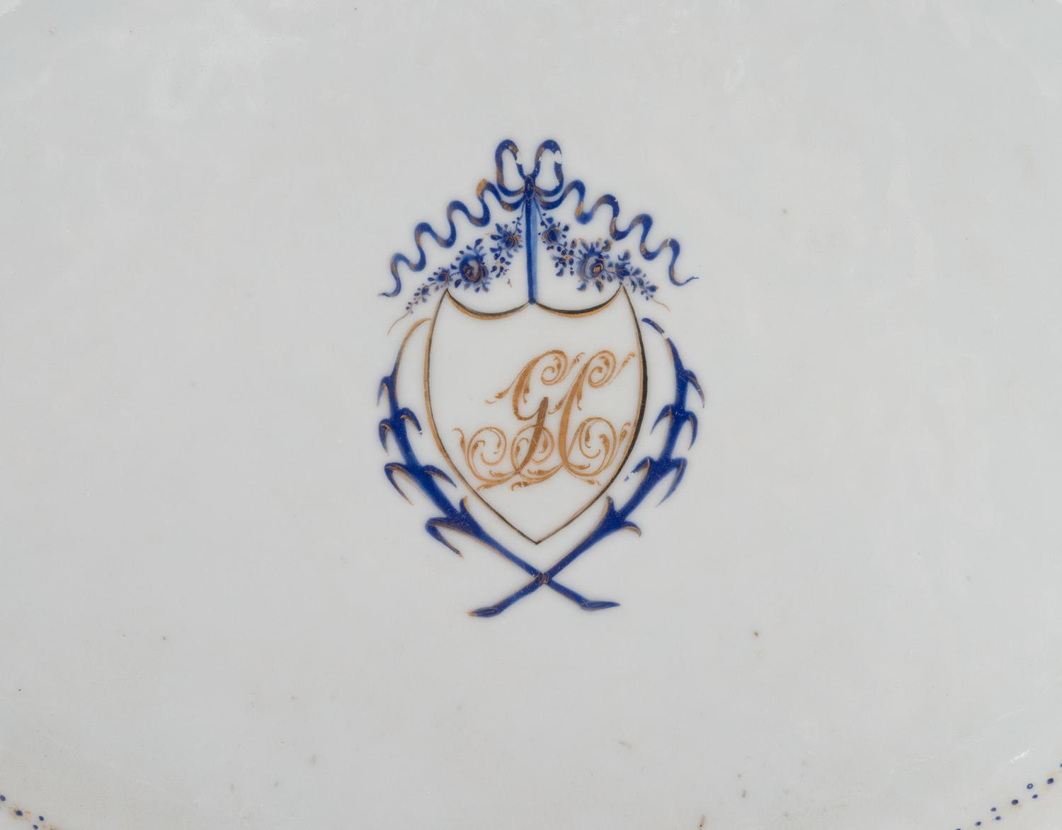 Two Chinese Export Porcelain Platters