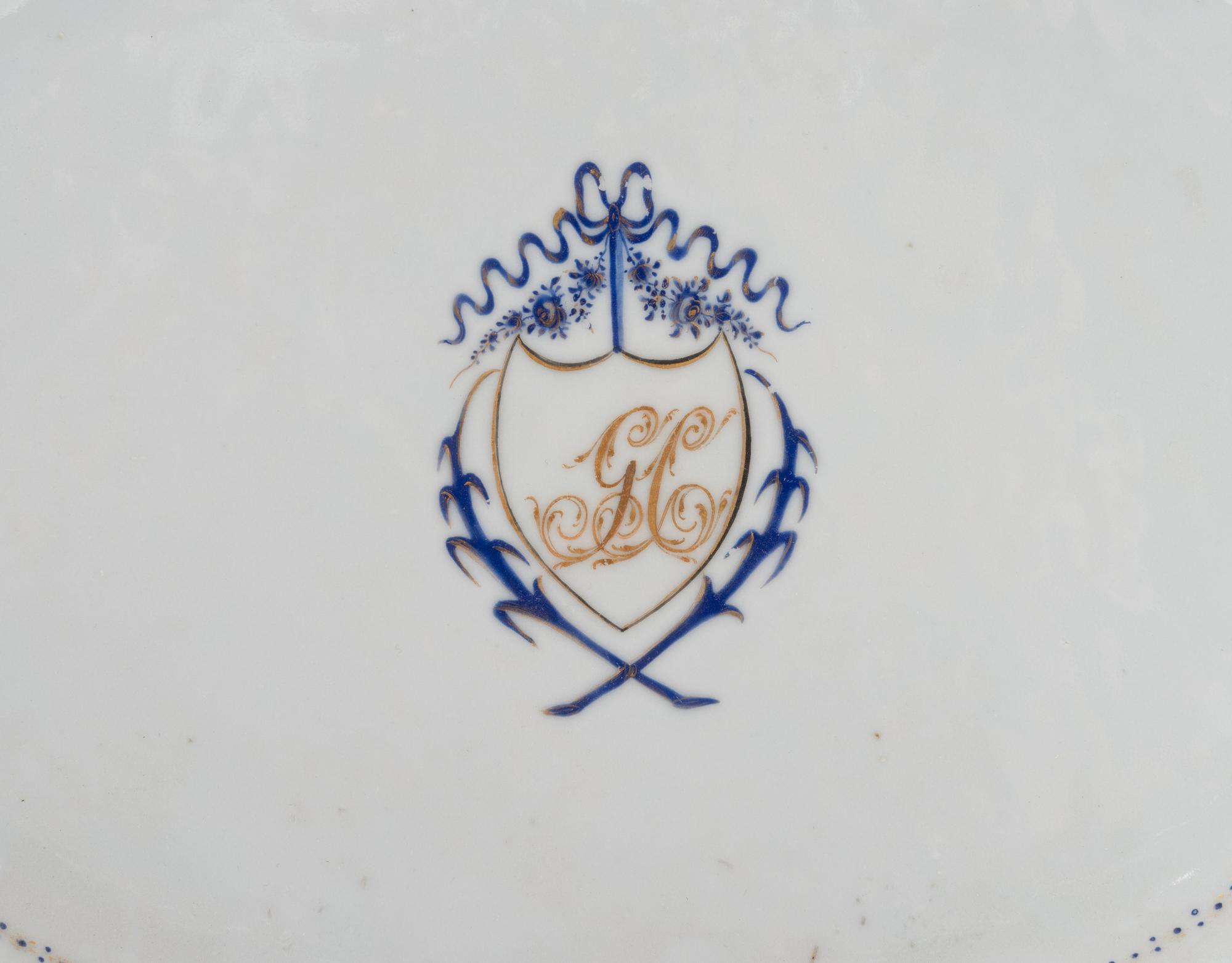 Two Chinese Export Porcelain Platters