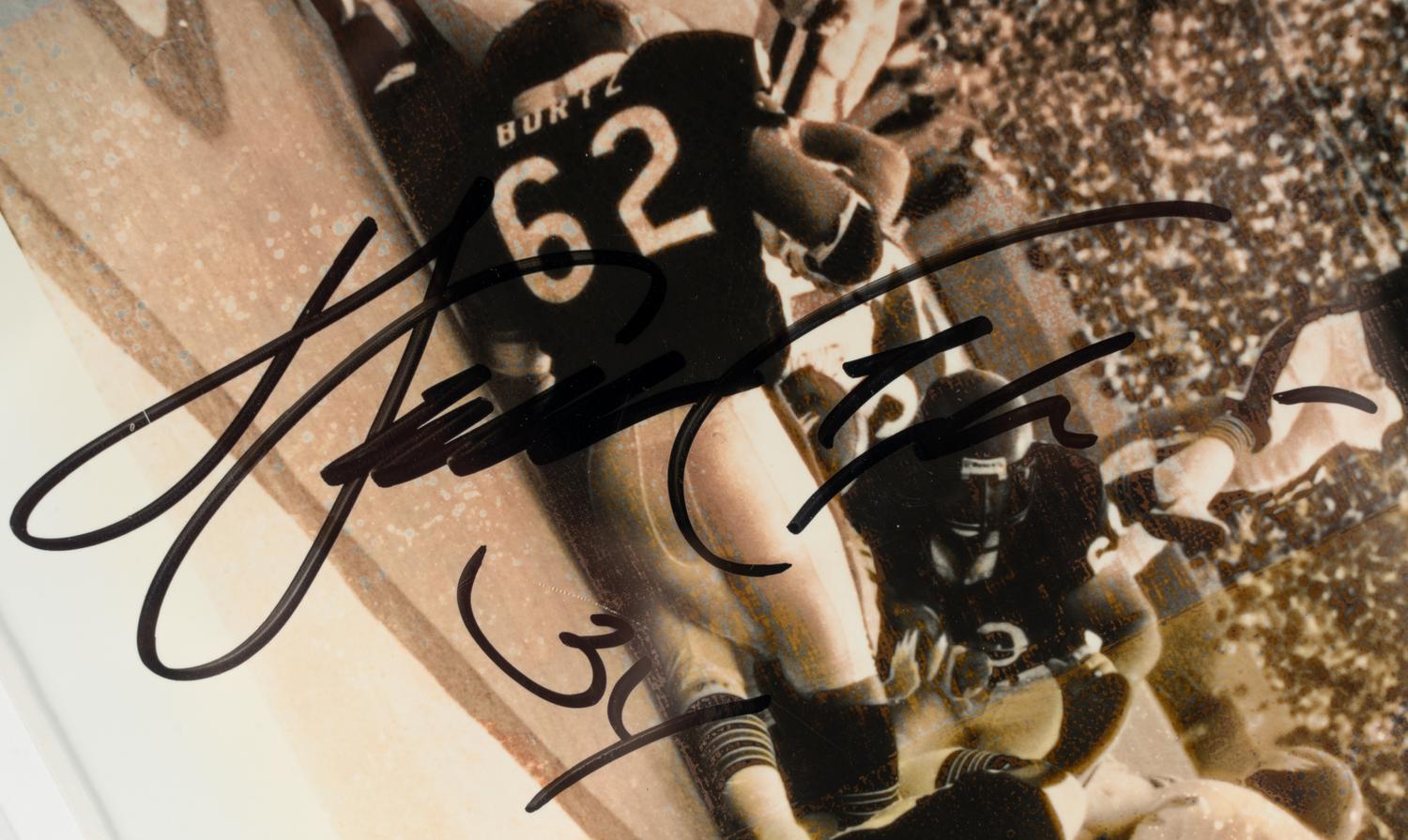 A Group of Walter Payton Custom Framed Displays