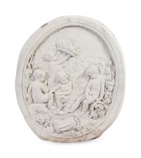 Three Louis XV Style Cast Metal and White Painted Panels
