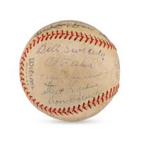 A 1936 Portland Beavers Team Signed Autograph Baseball