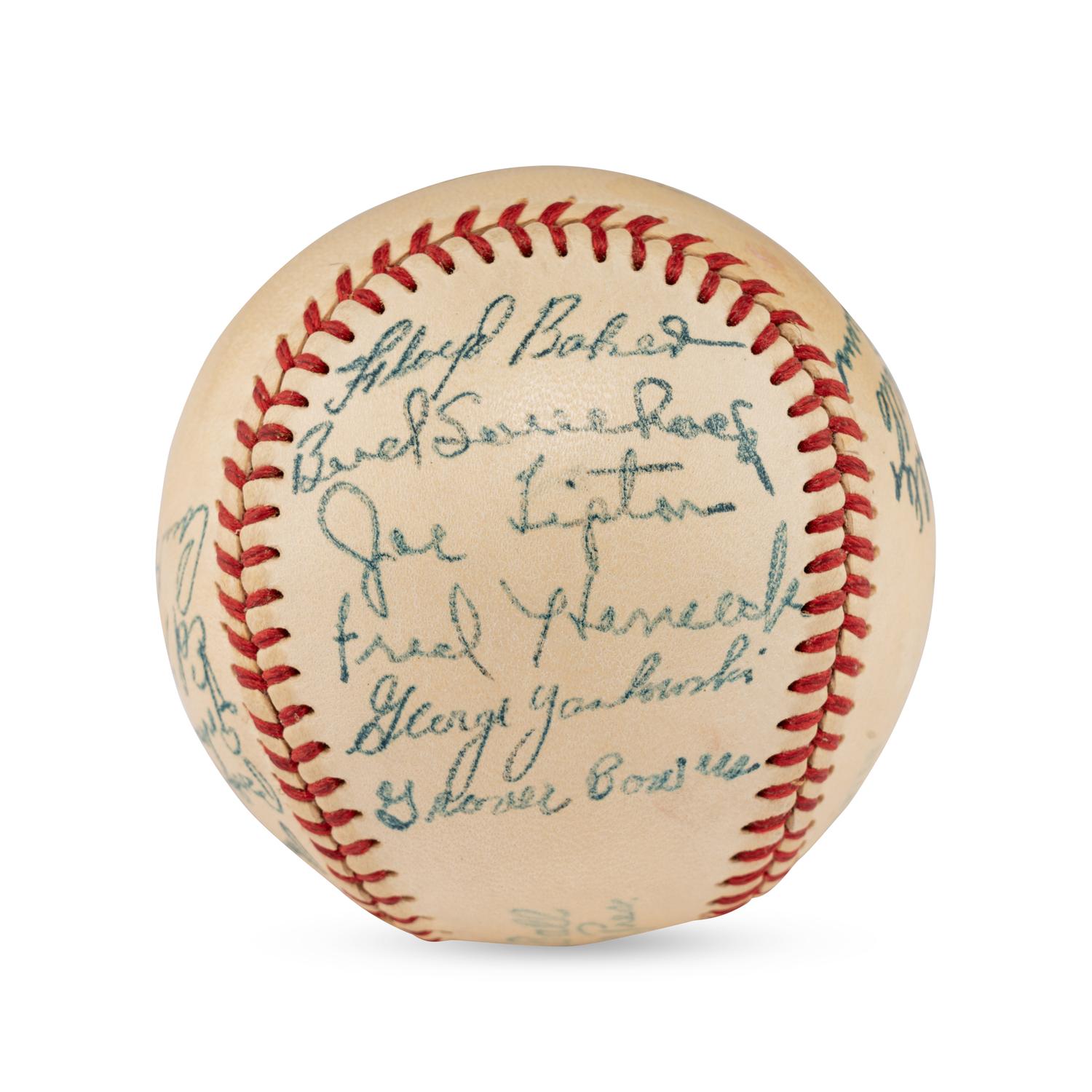 A 1949 Chicago White Sox Team Signed Autograph Baseball (JSA Auction Letter),