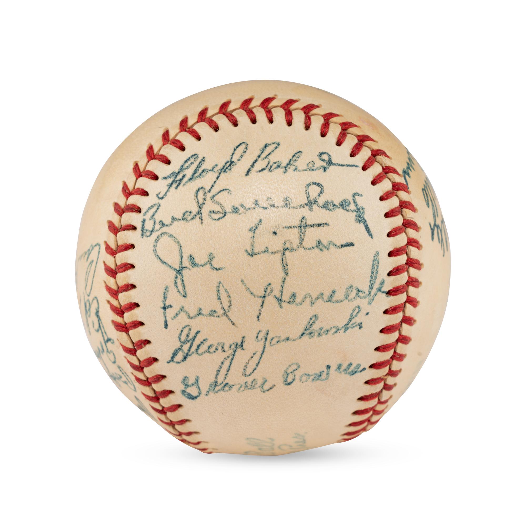 A 1949 Chicago White Sox Team Signed Autograph Baseball (JSA Auction Letter),