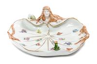 A Von Schierholz Porcelain Platter Width 13 inches. — 20TH CENTURY