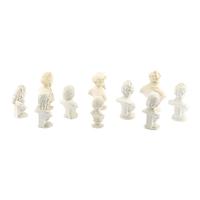 A Collection of Ten Parian Ware Portrait Busts