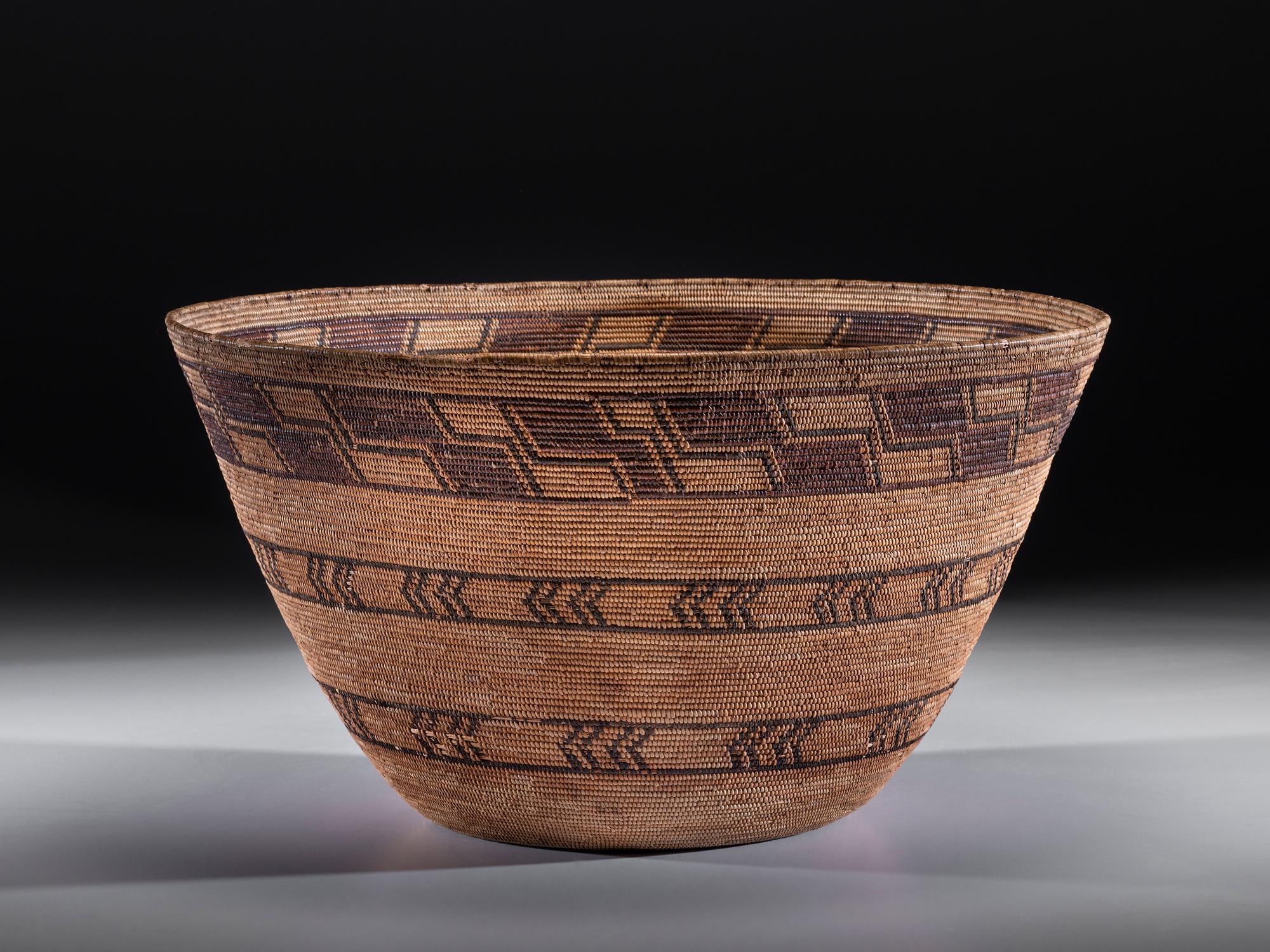 Yokut Polychrome Storage Basket
