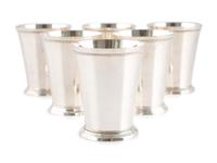 A Set of Six Silver Julep Cups