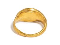A Roman Gold and Carnelian Finger Ring with the Portrait Head of a Youth, Possibly Phoebus