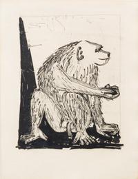 Pablo Picasso, (Spanish, 1881-1973), Le singe (from Histoire naturelle de Buffon)