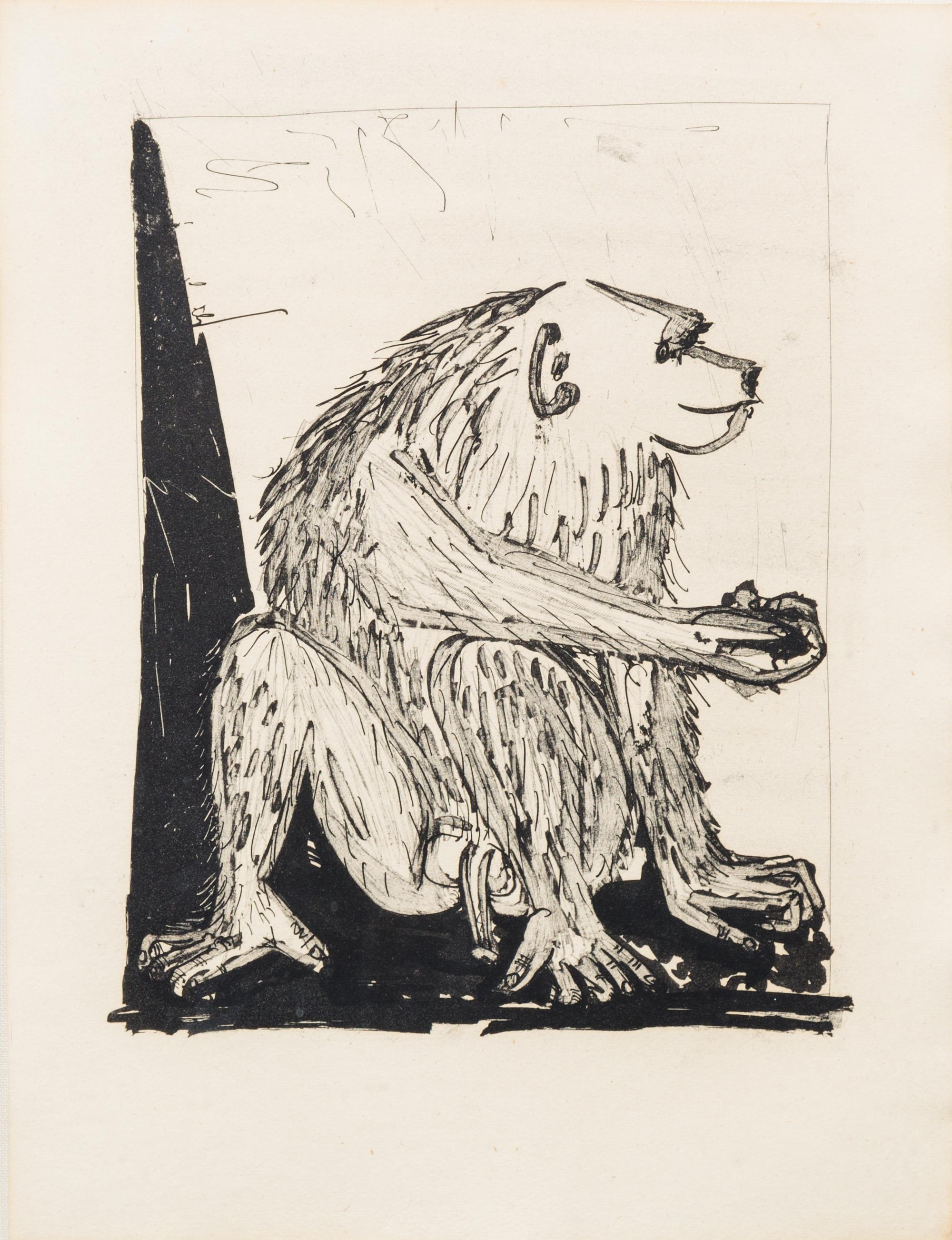 Pablo Picasso, (Spanish, 1881-1973), Le singe (from Histoire naturelle de Buffon)