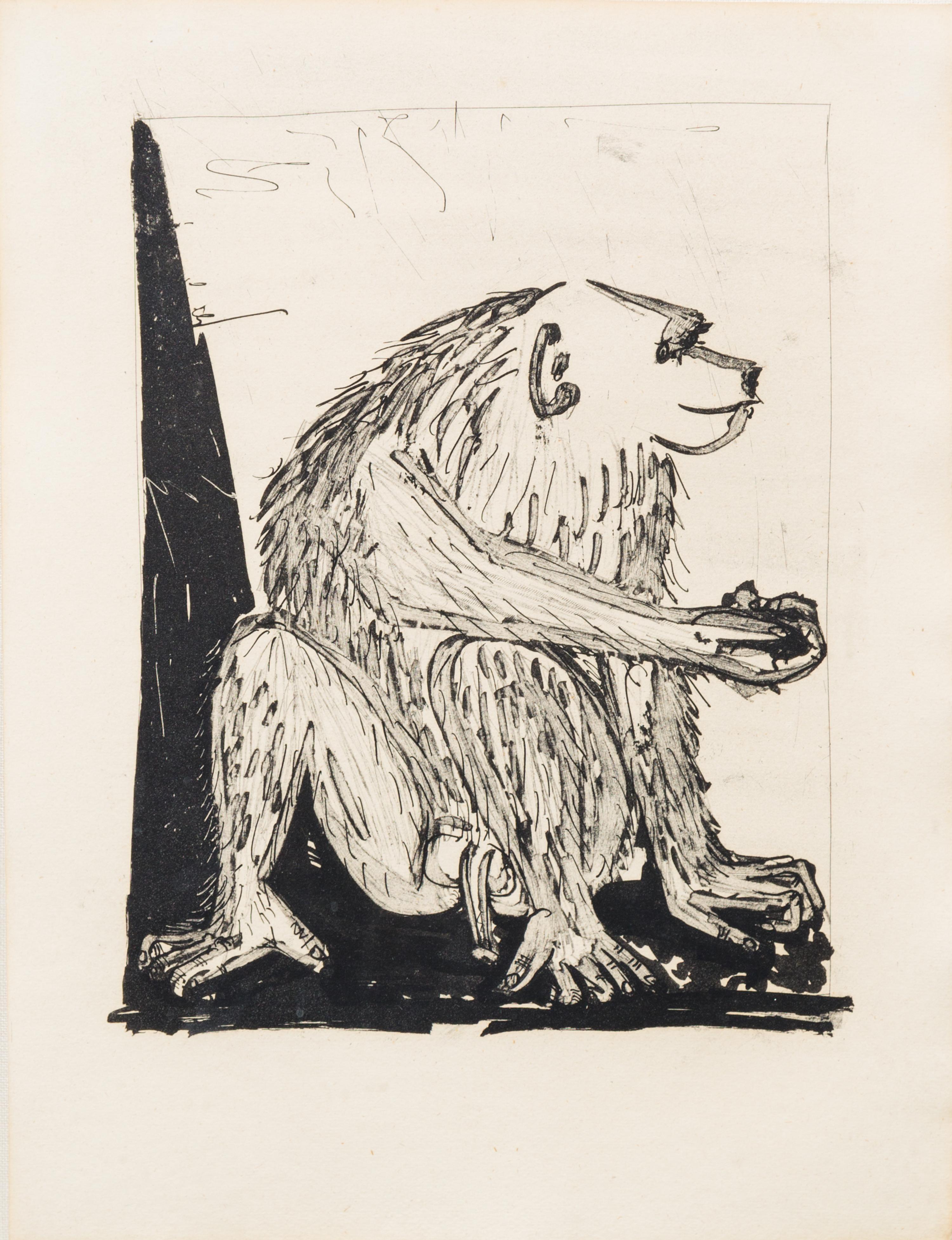 Pablo Picasso, (Spanish, 1881-1973), Le singe (from Histoire naturelle de Buffon)