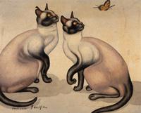 Deux Chats Siamois , 1964