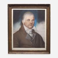 Attributed to James Martin (English, active mid-Atlantic states 1794-1820) Portrait of Daniel Zelley, New Jersey circa 1800