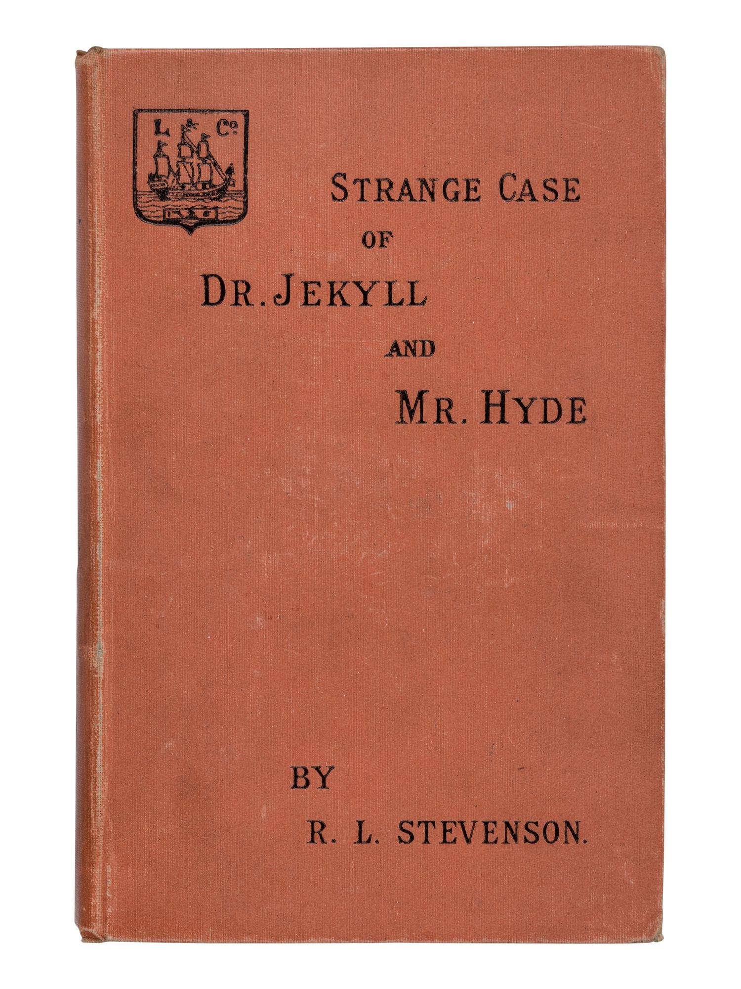 STEVENSON, Robert Louis (1850-1894). Strange Case of Dr. Jekyll and Mr. Hyde . London: Longmans, Green, and Co., 1886.