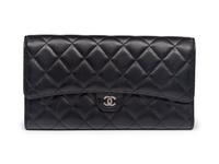 Chanel Clutch in Quilted Black Lambskin