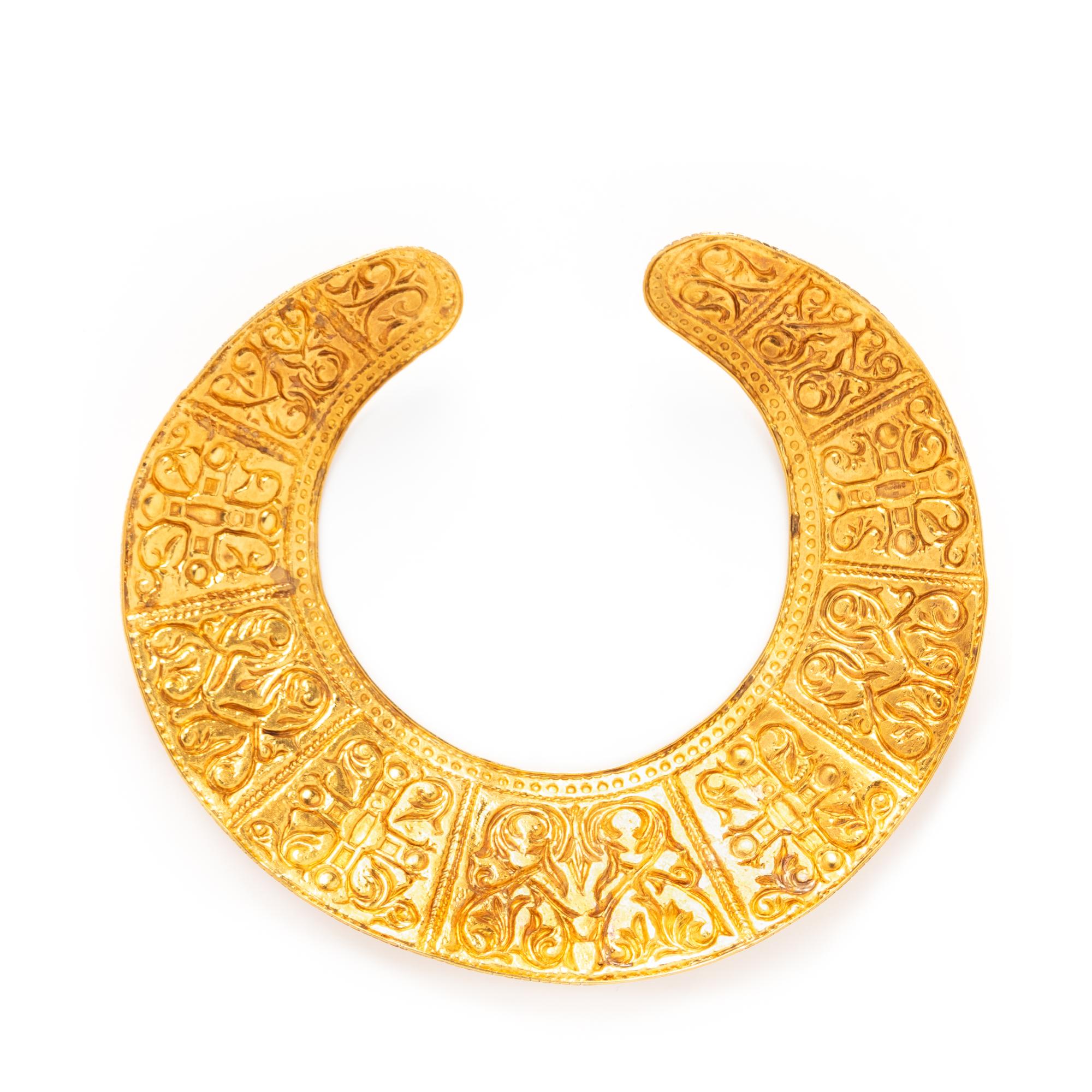 LALAOUNIS, HIGH KARAT GOLD BIB COLLAR NECKLACE