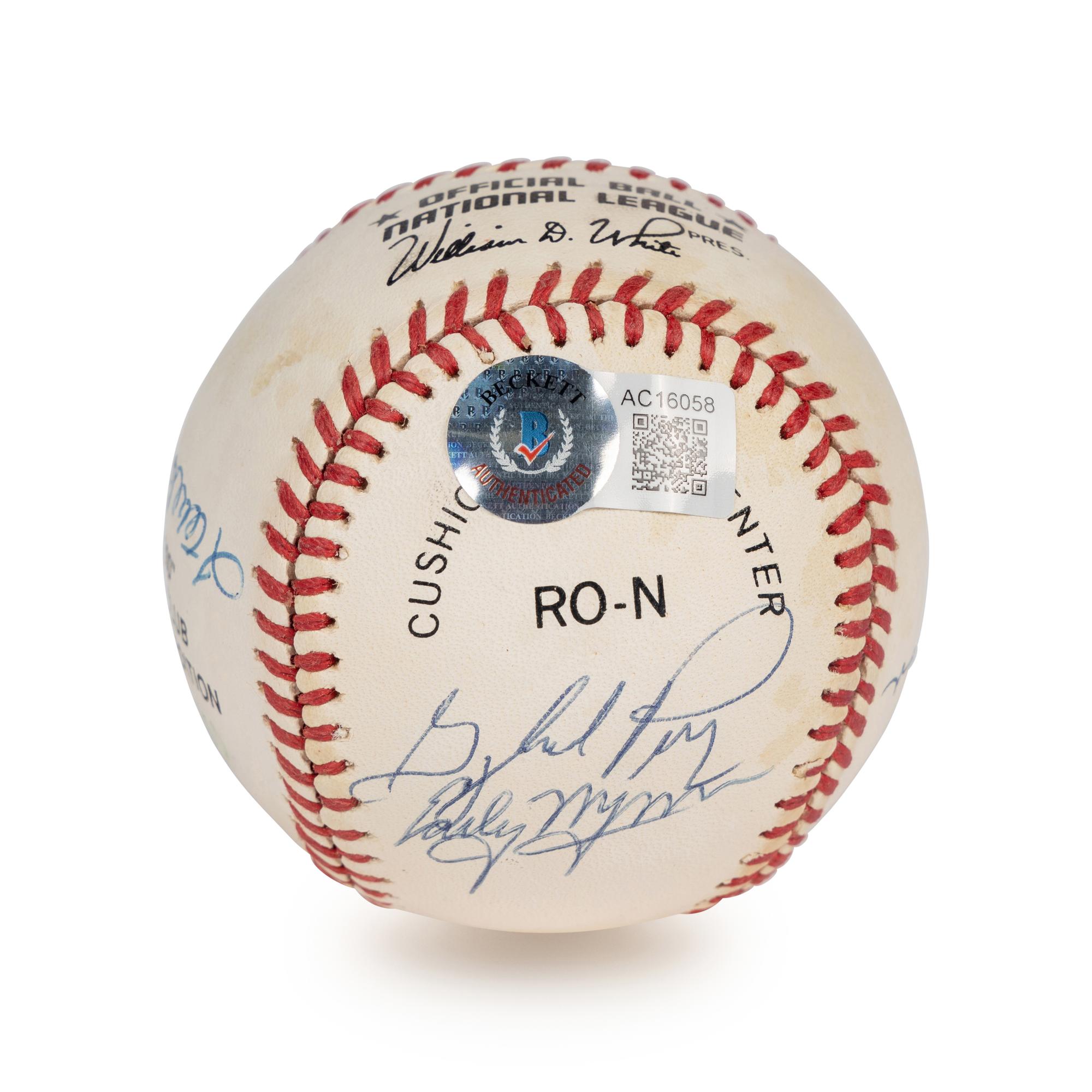 A 300 Win Club Signed Autograph Limited Edition Baseball - Eight Signatures (Beckett Authentication Services Letter),