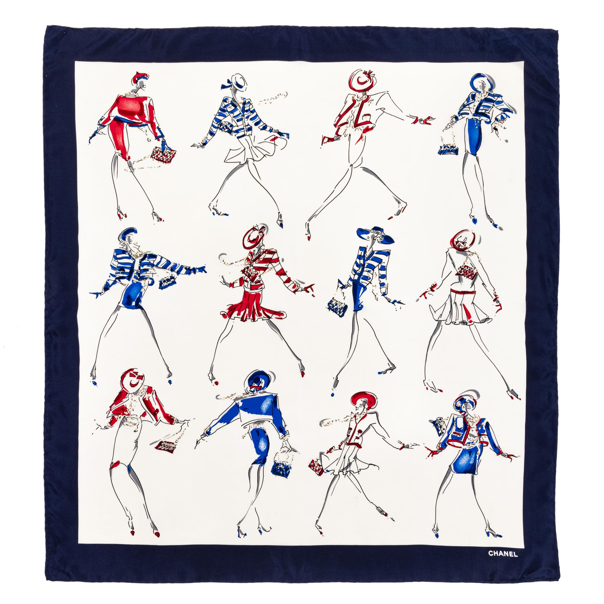 Chanel Silk Scarf, 1980-90s