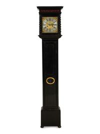 A William and Mary Ebonized Longcase Clock