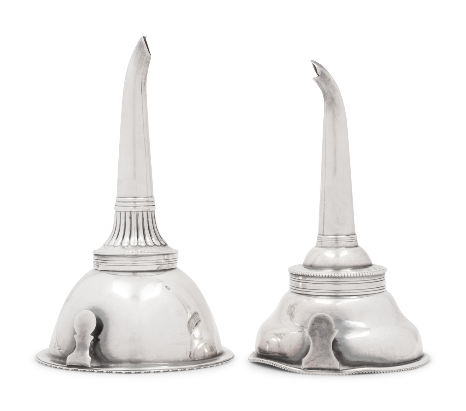 A George III Silver Wine Funnel
