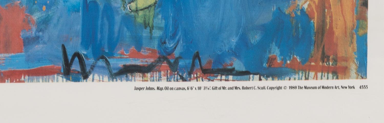 Exhibition poster from the Museum of Modern Art (Map), 1989